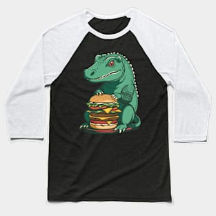 Komodo Boy and His Burger Baseball T-Shirt